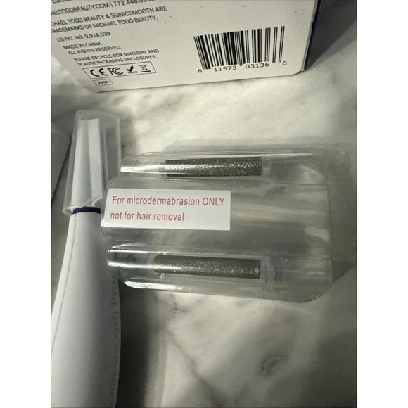Michael Todd Sonicsmooth Pro+ Sonic Dermaplaning and Facial Hair/Open Box/NEW - Picture 2 of 16
